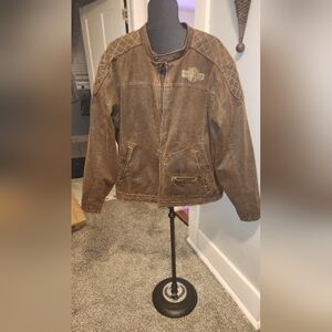 2014 Fax Suade. Harley Davidson VAULT CASUAL JACKET XL Tall (97583-14VM) 